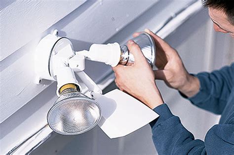 outdoor garage lights installation